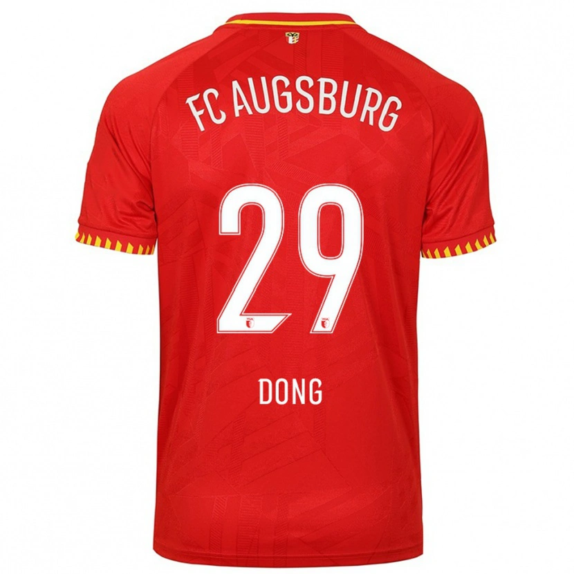 Danxen Herren Kyliane Dong #29 Rot Gelb Auswärtstrikot Trikot 2025/26 T-Shirt Österreich
