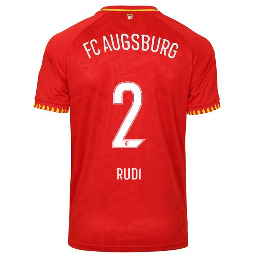 Danxen Herren Rafael Rudi #2 Rot Gelb Auswärtstrikot Trikot 2025/26 T-Shirt Österreich