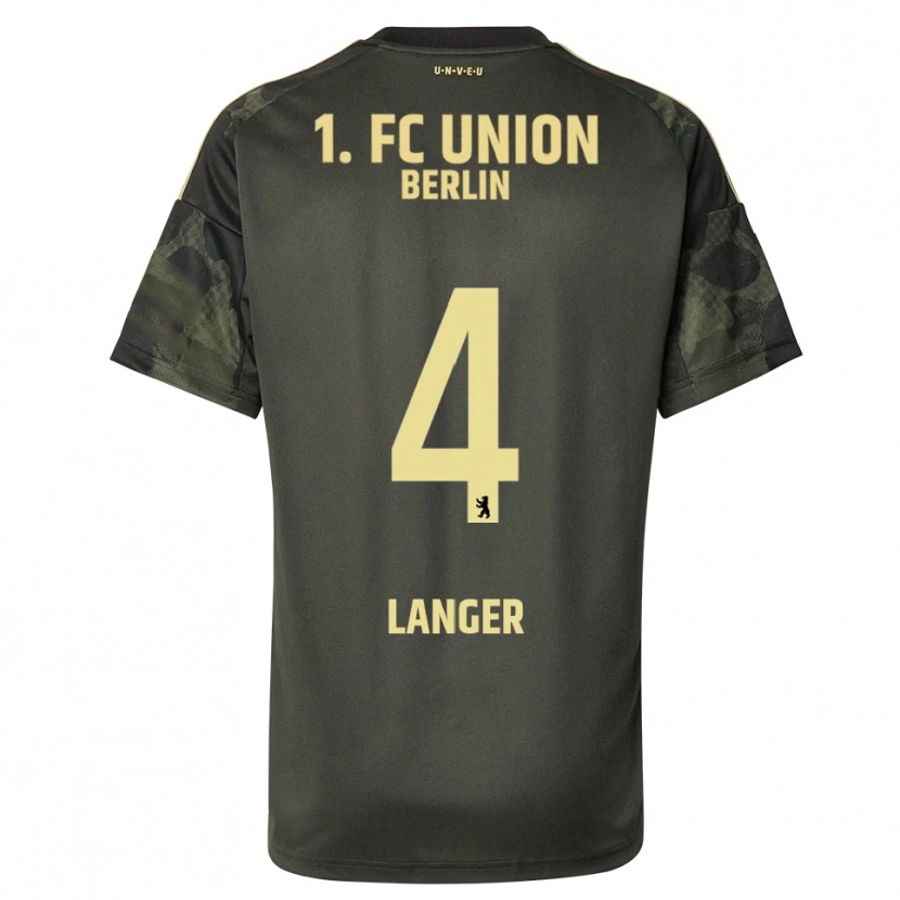 Danxen Herren Richard Langer #4 Dunkelgrün Schwarz Auswärtstrikot Trikot 2025/26 T-Shirt Österreich