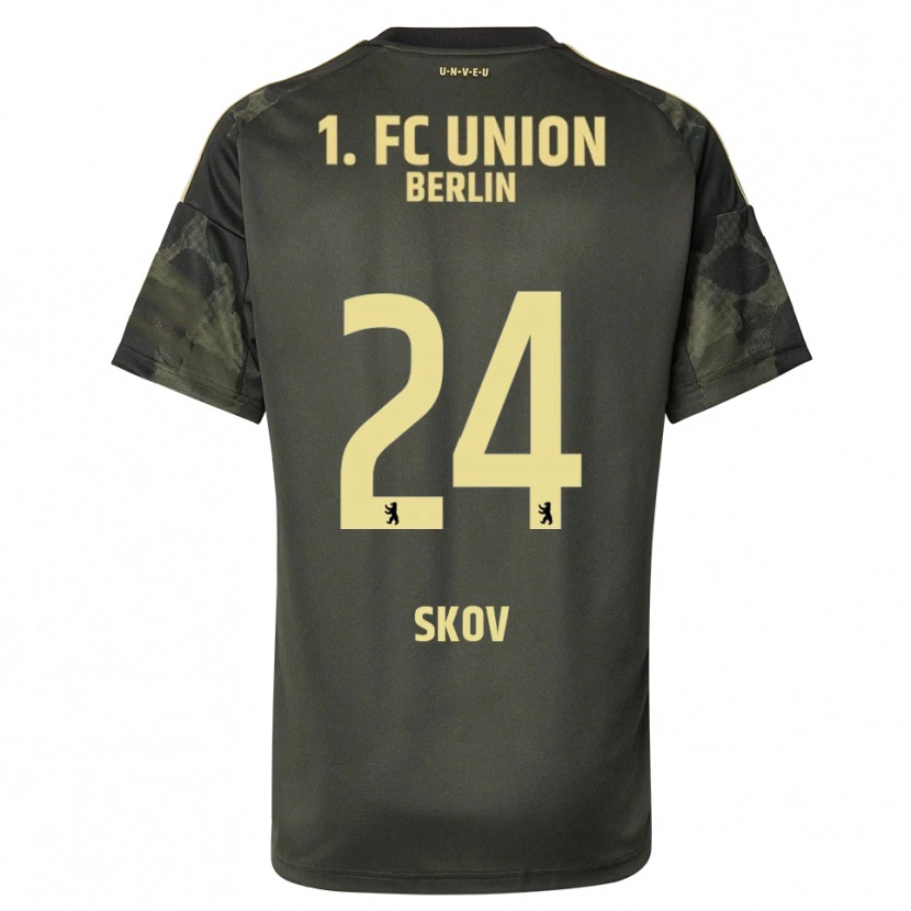 Danxen Herren Robert Skov #24 Dunkelgrün Schwarz Auswärtstrikot Trikot 2025/26 T-Shirt Österreich