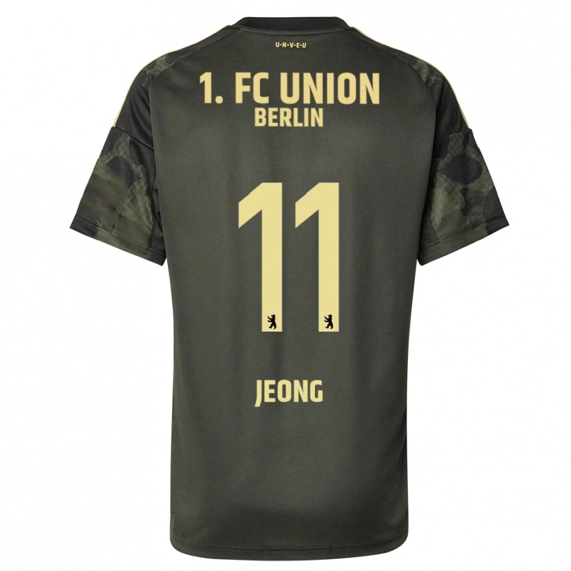 Danxen Herren Woo-Yeong Jeong #11 Dunkelgrün Schwarz Auswärtstrikot Trikot 2025/26 T-Shirt Österreich