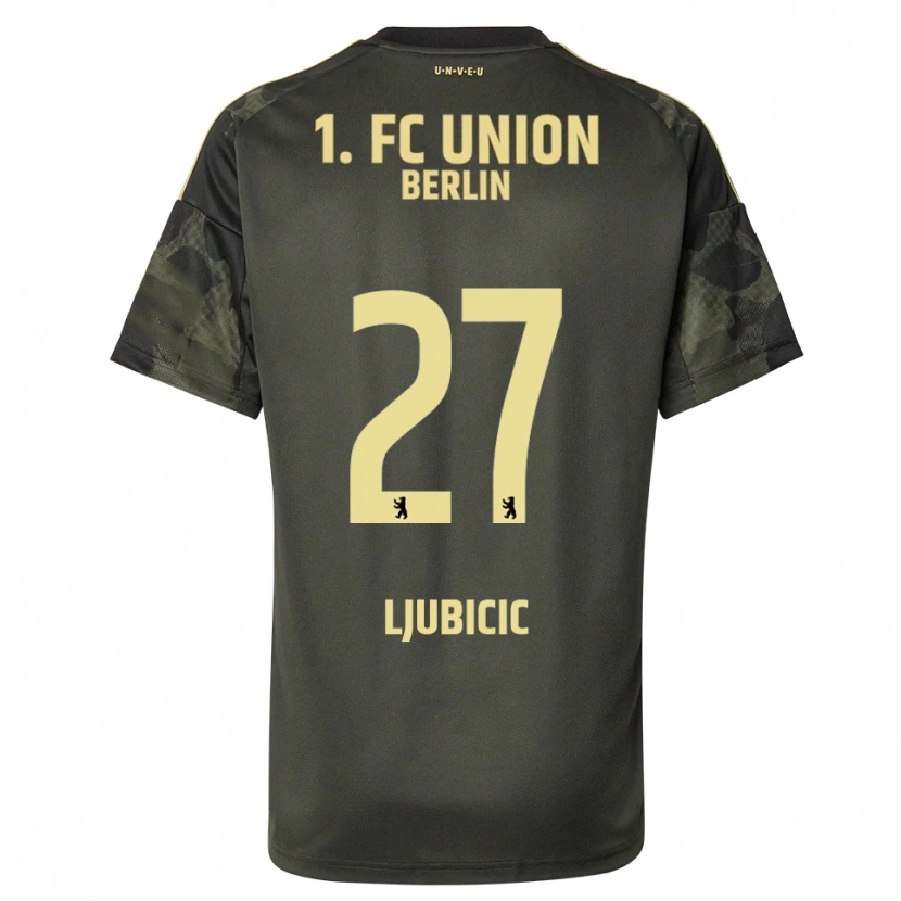 Danxen Herren Marin Ljubicic #27 Dunkelgrün Schwarz Auswärtstrikot Trikot 2025/26 T-Shirt Österreich