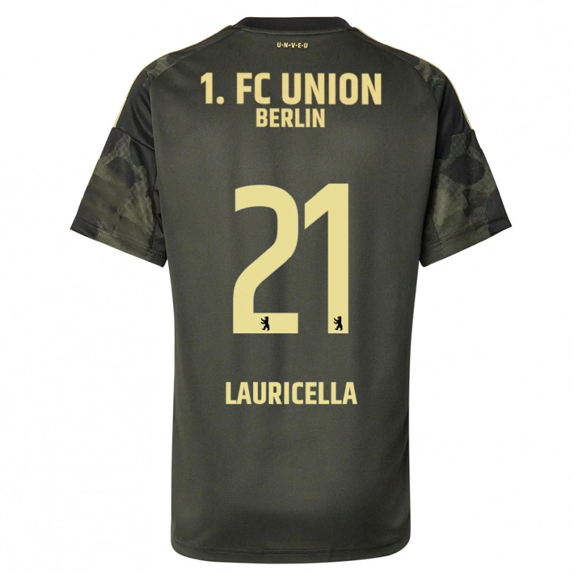 Danxen Herren Guiseppe Lauricella #21 Dunkelgrün Schwarz Auswärtstrikot Trikot 2025/26 T-Shirt Österreich