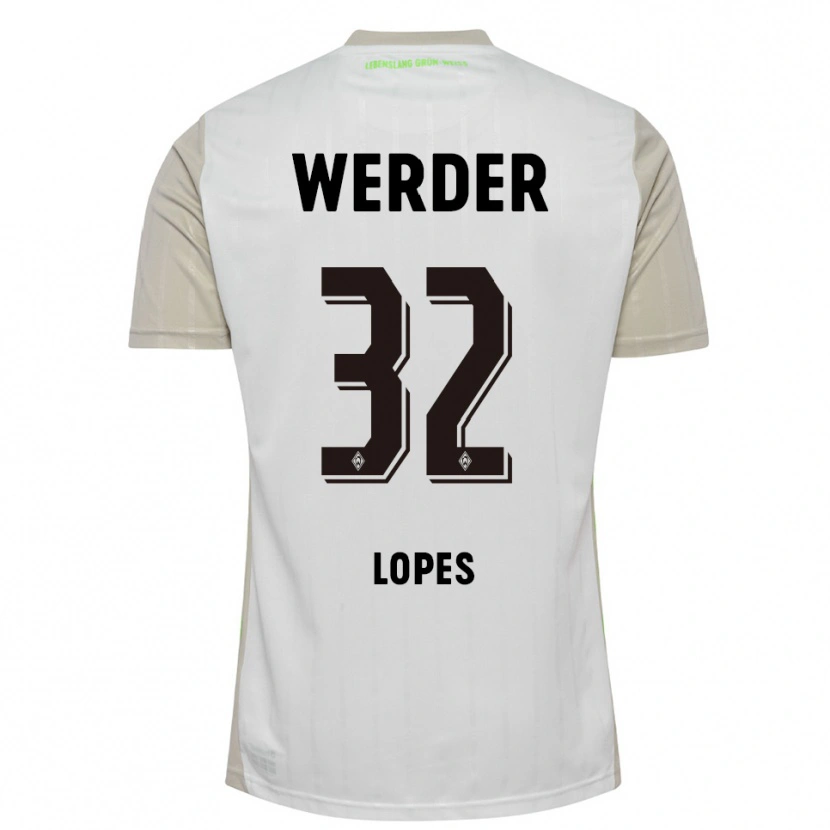 Danxen Herren Eugenio Lopes #32 Weiß Schwarz Auswärtstrikot Trikot 2025/26 T-Shirt Österreich