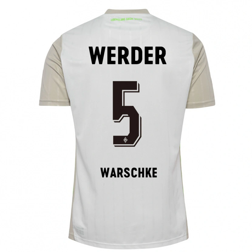 Danxen Herren Bennett Warschke #5 Weiß Schwarz Auswärtstrikot Trikot 2025/26 T-Shirt Österreich