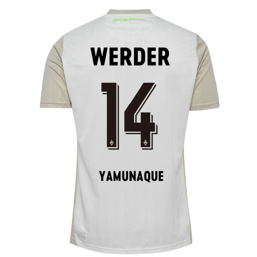 Danxen Herren Rafael Pascual Ramirez Yamunaque #14 Weiß Schwarz Auswärtstrikot Trikot 2025/26 T-Shirt Österreich