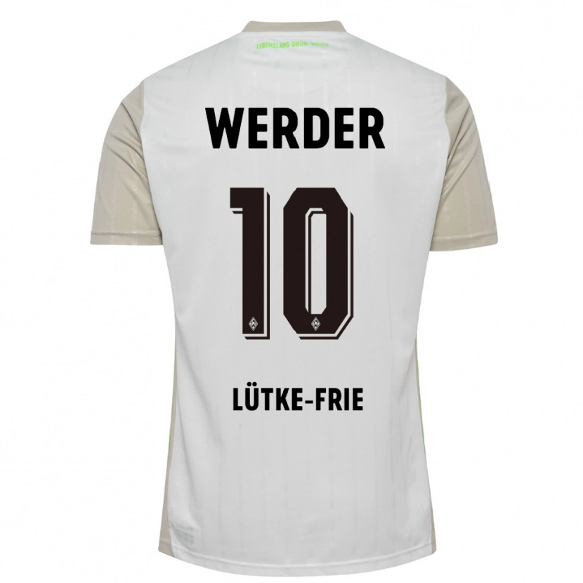 Danxen Herren Dennis Lütke-Frie #10 Weiß Schwarz Auswärtstrikot Trikot 2025/26 T-Shirt Österreich