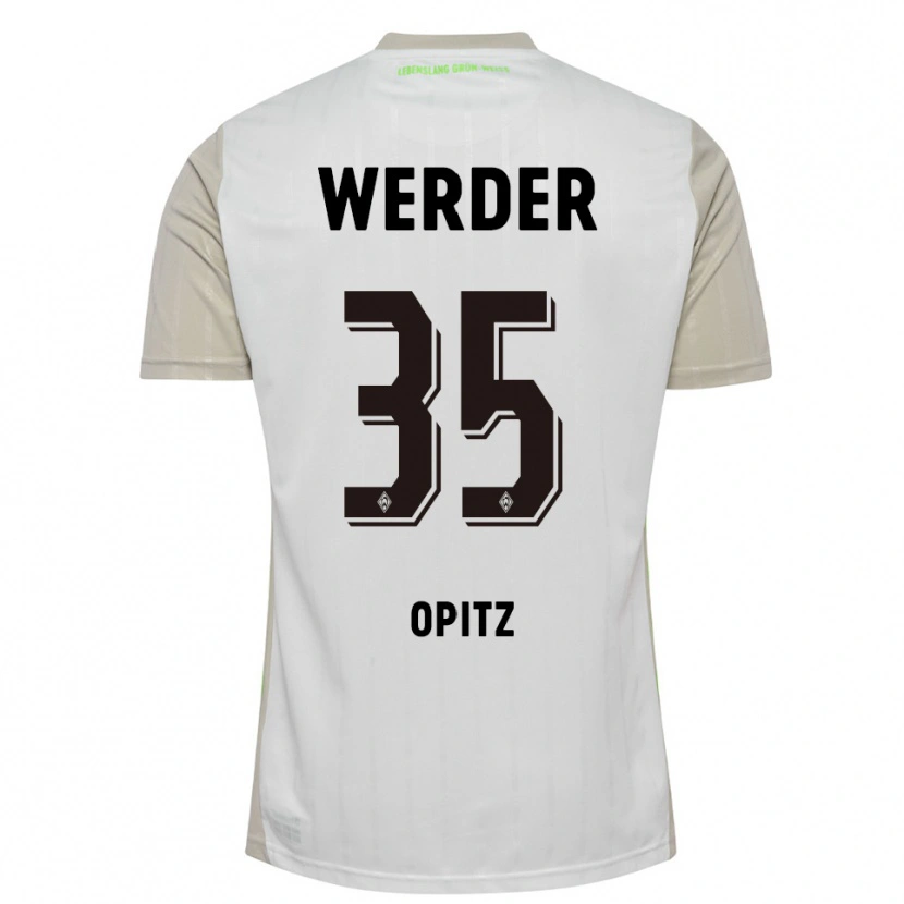 Danxen Herren Leon Opitz #35 Weiß Schwarz Auswärtstrikot Trikot 2025/26 T-Shirt Österreich