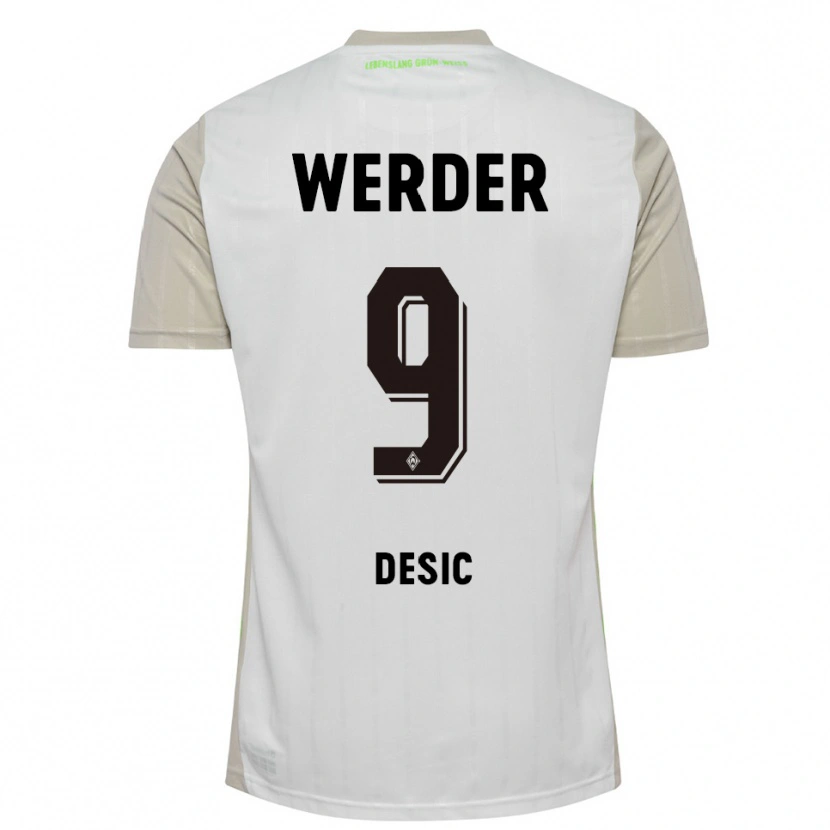 Danxen Herren Medina Desic #9 Weiß Schwarz Auswärtstrikot Trikot 2025/26 T-Shirt Österreich