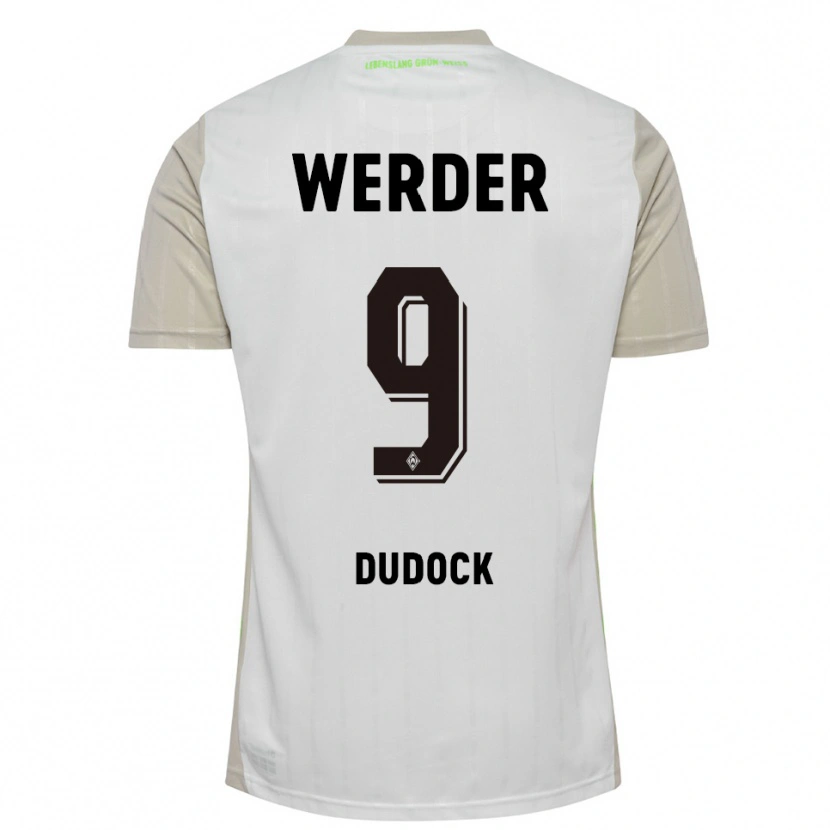 Danxen Herren Joshua Dudock #9 Weiß Schwarz Auswärtstrikot Trikot 2025/26 T-Shirt Österreich