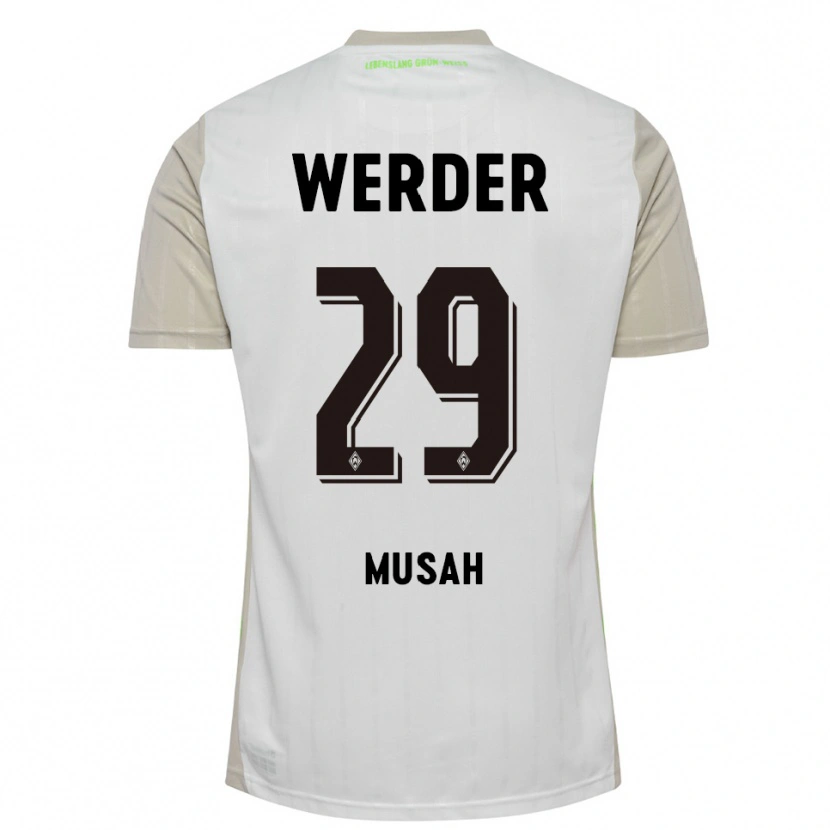 Danxen Herren Salim Musah #29 Weiß Schwarz Auswärtstrikot Trikot 2025/26 T-Shirt Österreich