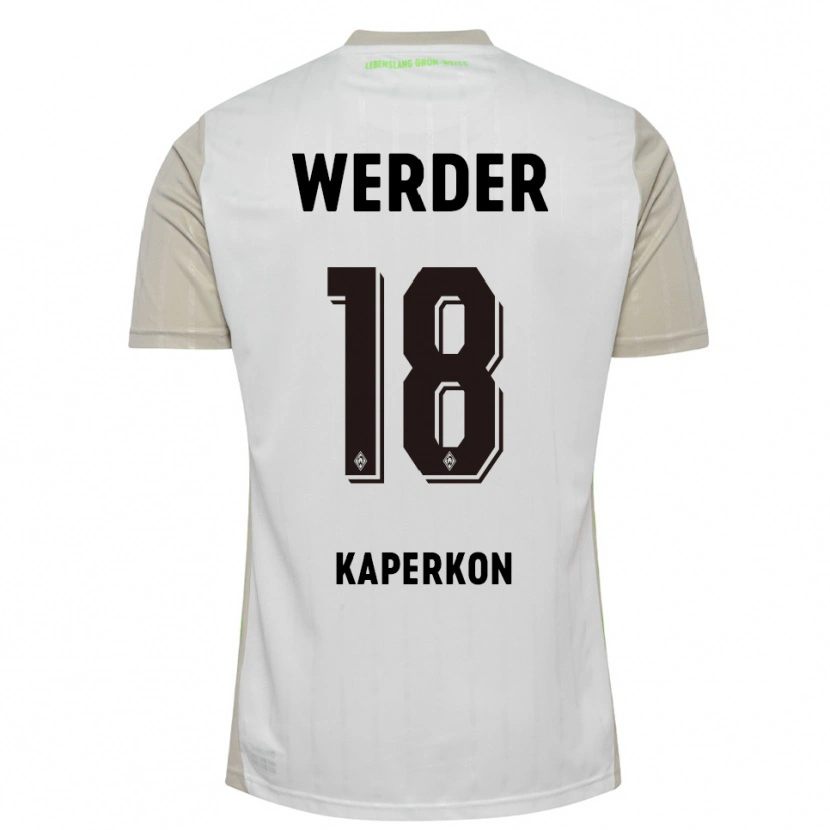 Danxen Herren Tom Kaperkon #18 Weiß Schwarz Auswärtstrikot Trikot 2025/26 T-Shirt Österreich