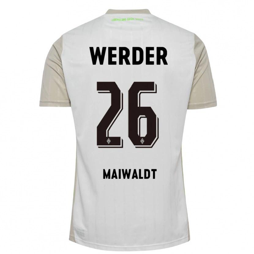 Danxen Herren Julius Maiwaldt #26 Weiß Schwarz Auswärtstrikot Trikot 2025/26 T-Shirt Österreich