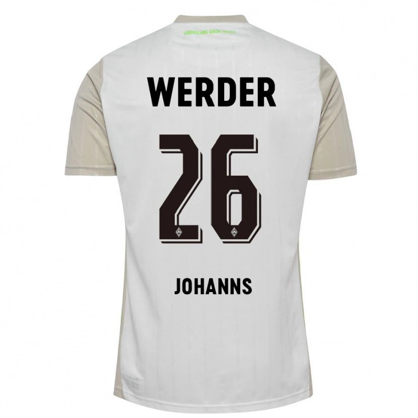 Danxen Herren Lennart Johanns #26 Weiß Schwarz Auswärtstrikot Trikot 2025/26 T-Shirt Österreich