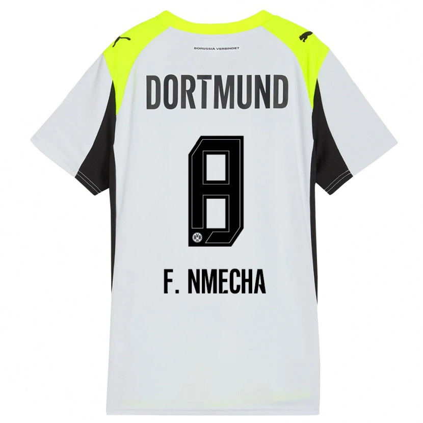 Danxen Herren Felix Nmecha #8 Fluoreszierendes Gelb Auswärtstrikot Trikot 2025/26 T-Shirt Österreich