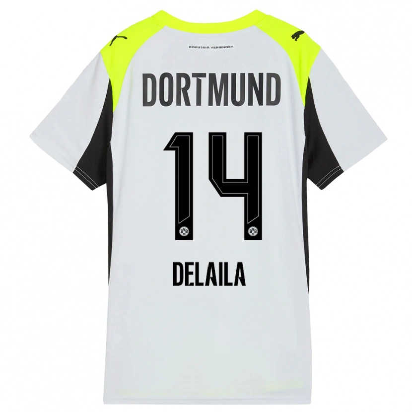 Danxen Herren Amega Delaila #14 Fluoreszierendes Gelb Auswärtstrikot Trikot 2025/26 T-Shirt Österreich