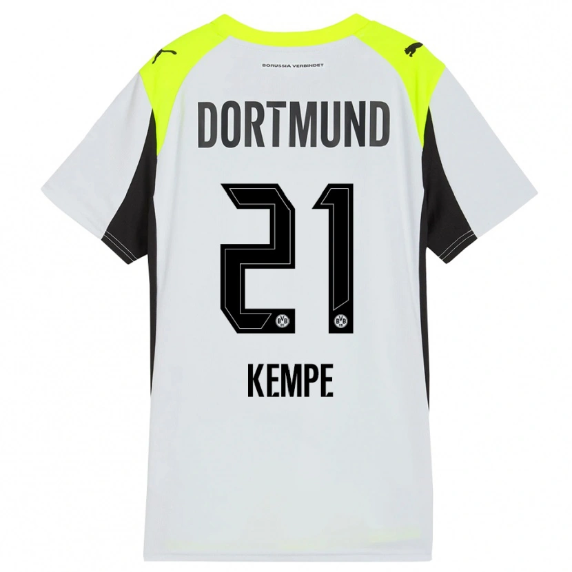 Danxen Herren Frederike Kempe #21 Fluoreszierendes Gelb Auswärtstrikot Trikot 2025/26 T-Shirt Österreich