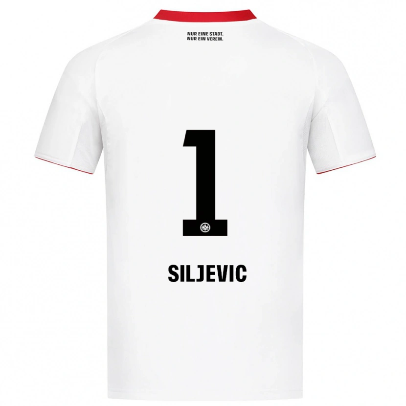 Danxen Herren Amil Siljevic #1 Weiß Rot Auswärtstrikot Trikot 2025/26 T-Shirt Österreich