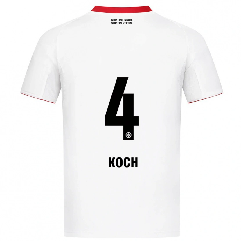 Danxen Herren Robin Koch #4 Weiß Rot Auswärtstrikot Trikot 2025/26 T-Shirt Österreich