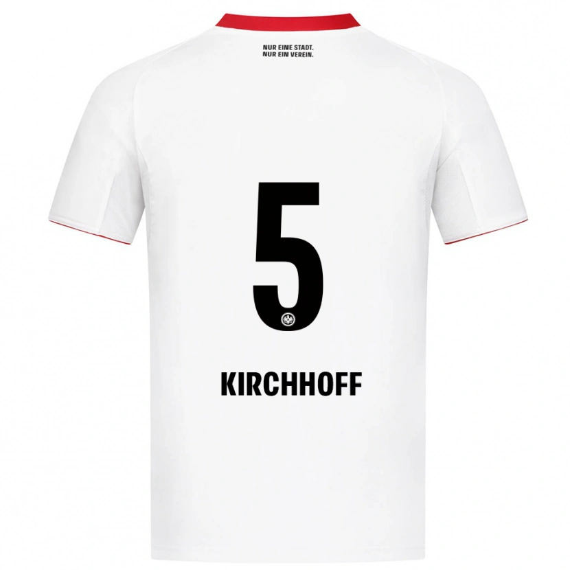 Danxen Herren Benjamin Kirchhoff #5 Weiß Rot Auswärtstrikot Trikot 2025/26 T-Shirt Österreich