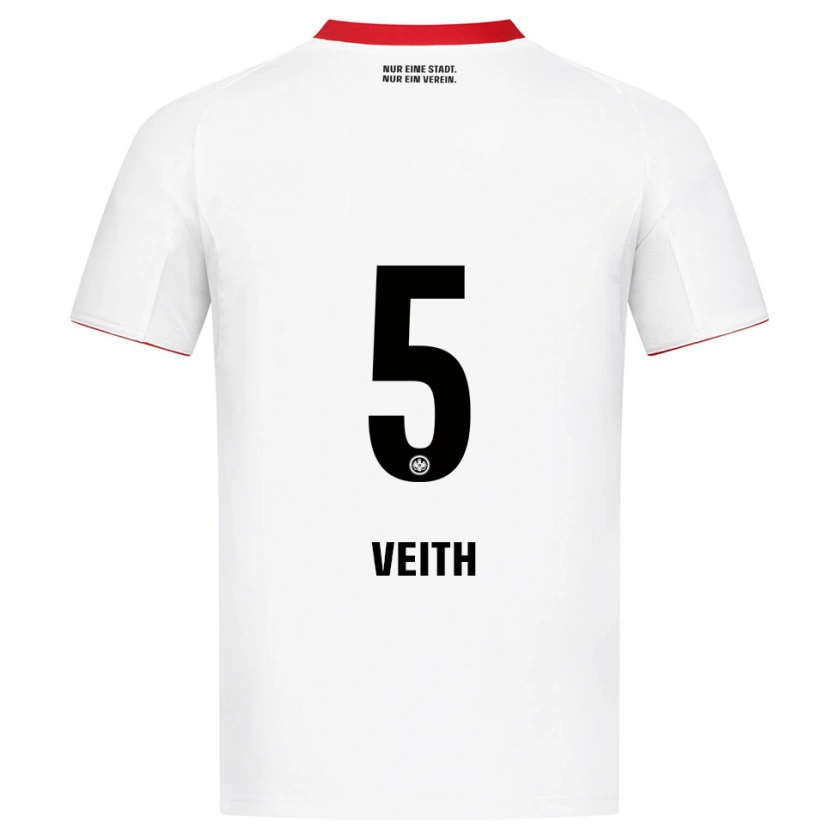 Danxen Herren Titus Veith #5 Weiß Rot Auswärtstrikot Trikot 2025/26 T-Shirt Österreich