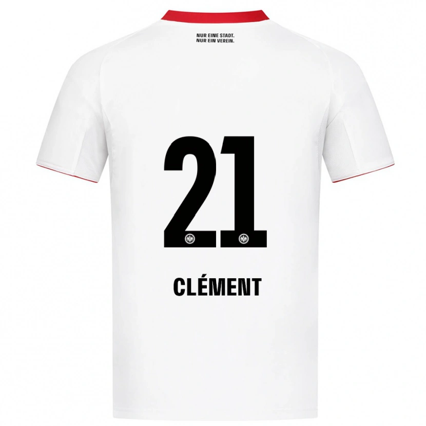 Danxen Herren Noah Clément #21 Weiß Rot Auswärtstrikot Trikot 2025/26 T-Shirt Österreich