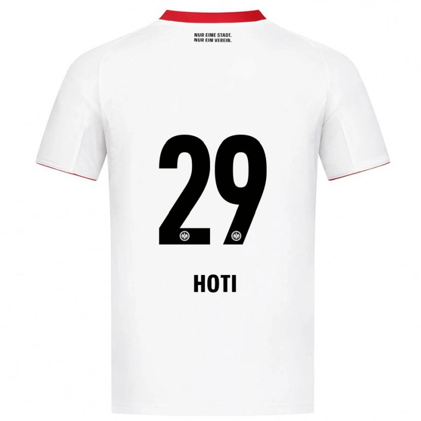 Danxen Herren Leart Hoti #29 Weiß Rot Auswärtstrikot Trikot 2025/26 T-Shirt Österreich