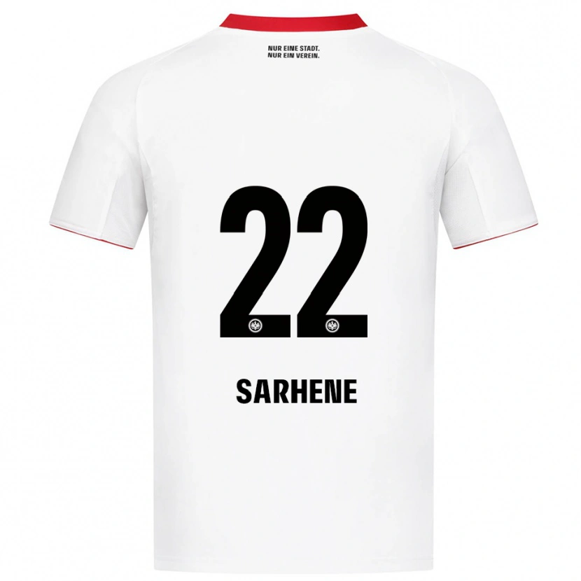 Danxen Herren Clement Nana-Sarhene #22 Weiß Rot Auswärtstrikot Trikot 2025/26 T-Shirt Österreich