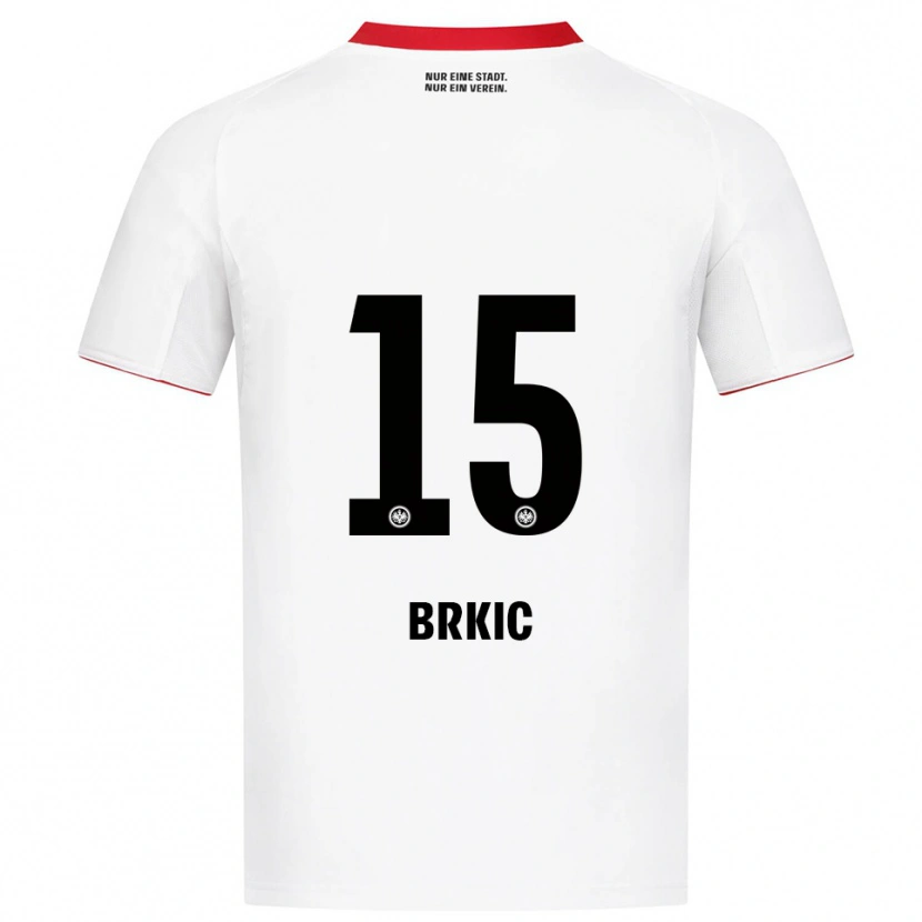 Danxen Herren Said Brkic #15 Weiß Rot Auswärtstrikot Trikot 2025/26 T-Shirt Österreich