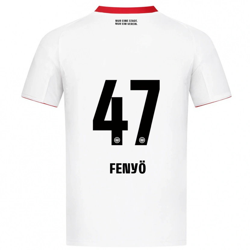 Danxen Herren Noah Fenyö #47 Weiß Rot Auswärtstrikot Trikot 2025/26 T-Shirt Österreich