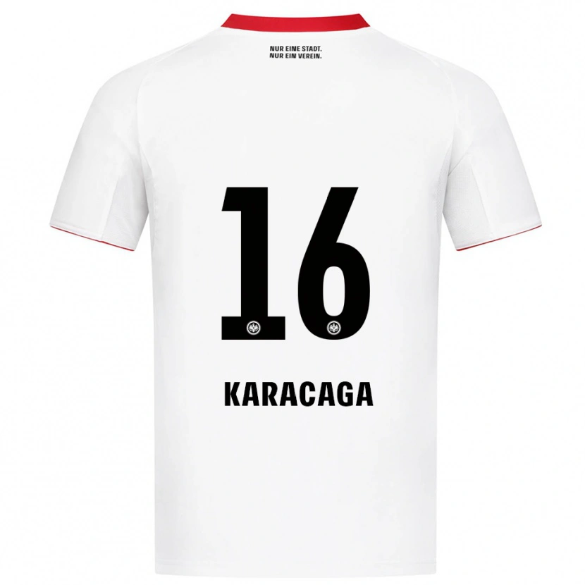 Danxen Herren Tom Karacaga #16 Weiß Rot Auswärtstrikot Trikot 2025/26 T-Shirt Österreich