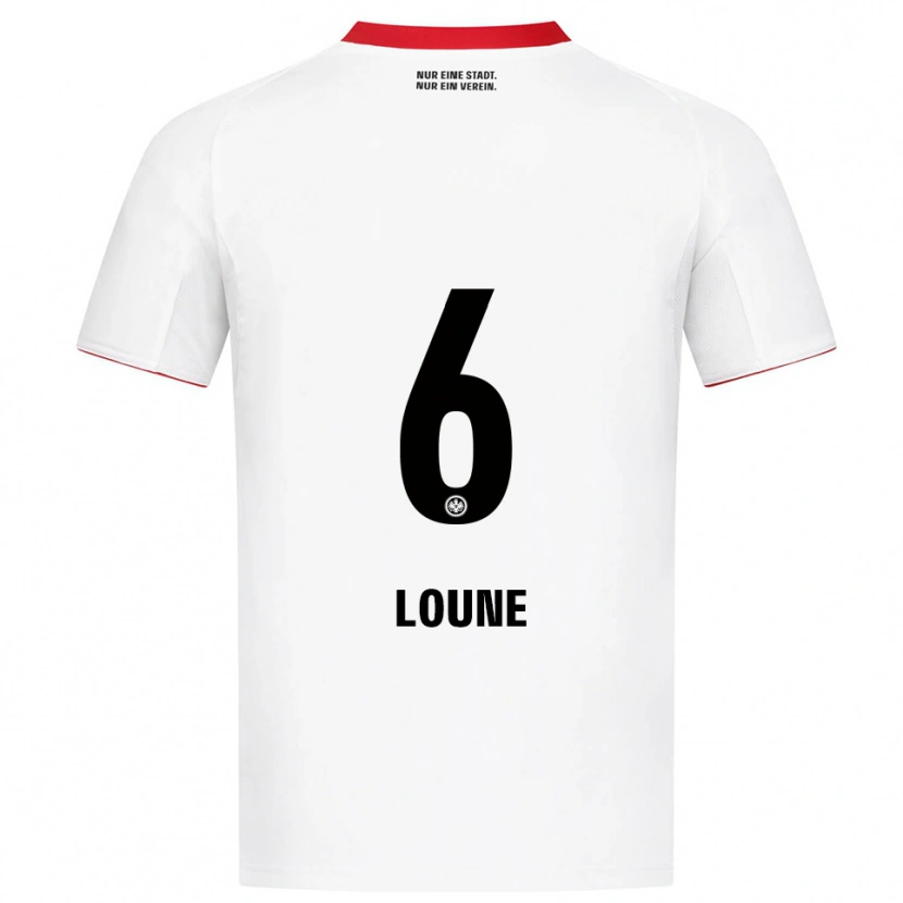 Danxen Herren Adam Loune #6 Weiß Rot Auswärtstrikot Trikot 2025/26 T-Shirt Österreich