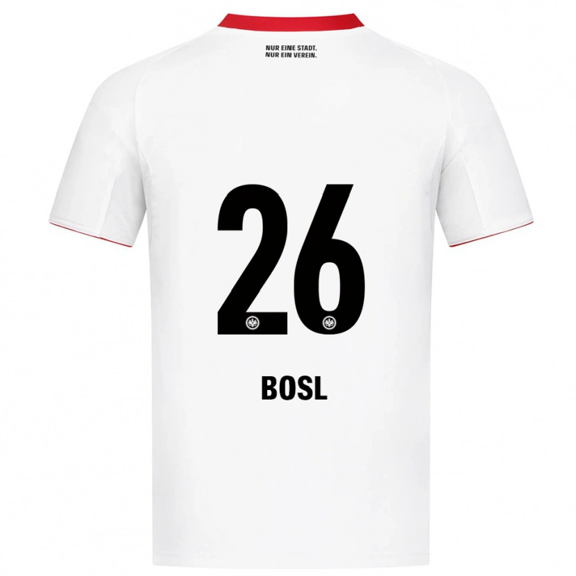 Danxen Herren Cara Bosl #26 Weiß Rot Auswärtstrikot Trikot 2025/26 T-Shirt Österreich