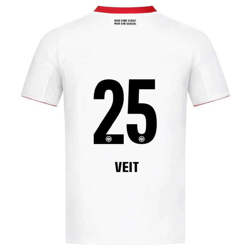 Danxen Herren Jella Veit #25 Weiß Rot Auswärtstrikot Trikot 2025/26 T-Shirt Österreich