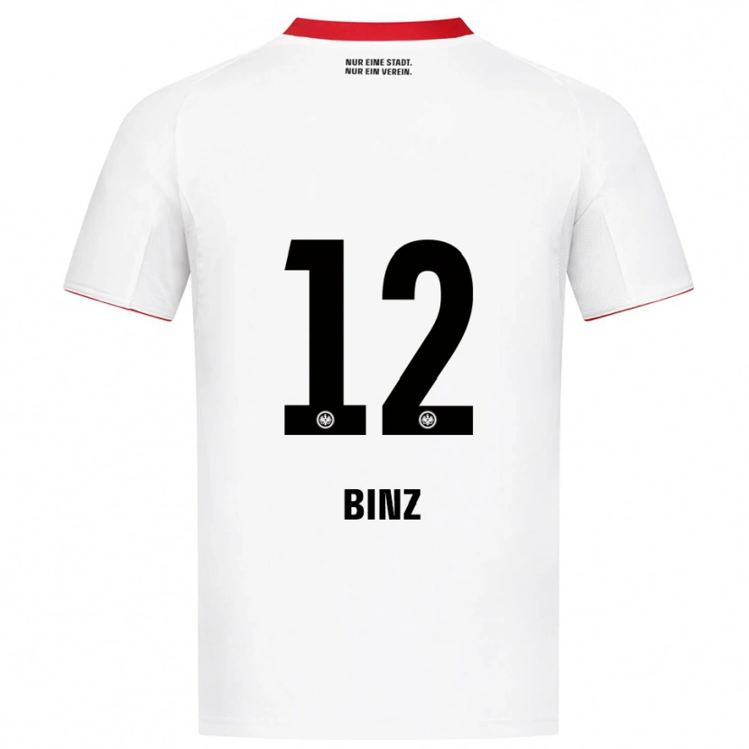 Danxen Herren Sam Binz #12 Weiß Rot Auswärtstrikot Trikot 2025/26 T-Shirt Österreich