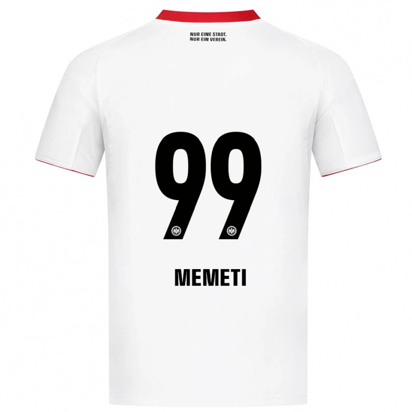 Danxen Herren Ereleta Memeti #99 Weiß Rot Auswärtstrikot Trikot 2025/26 T-Shirt Österreich