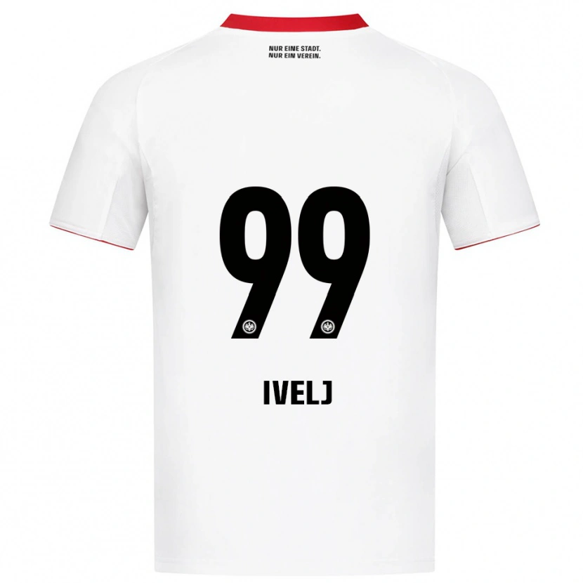 Danxen Herren Noemi Ivelj #99 Weiß Rot Auswärtstrikot Trikot 2025/26 T-Shirt Österreich