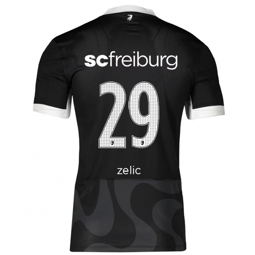 Danxen Herren Mateo Zelic #29 Schwarz Weiß Auswärtstrikot Trikot 2025/26 T-Shirt Österreich