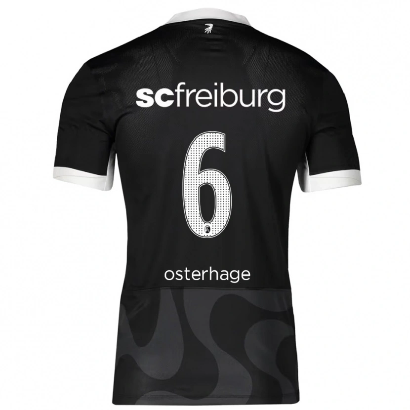 Danxen Herren Patrick Osterhage #6 Schwarz Weiß Auswärtstrikot Trikot 2025/26 T-Shirt Österreich