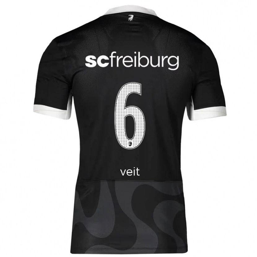 Danxen Herren Jannik Veit #6 Schwarz Weiß Auswärtstrikot Trikot 2025/26 T-Shirt Österreich
