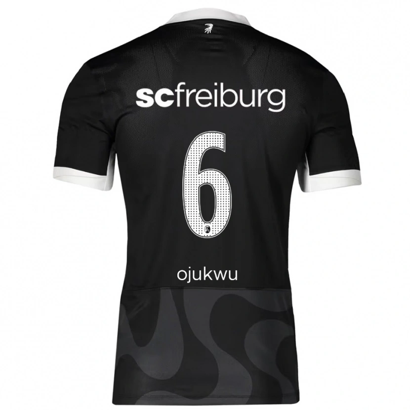 Danxen Herren Nicole Ojukwu #6 Schwarz Weiß Auswärtstrikot Trikot 2025/26 T-Shirt Österreich