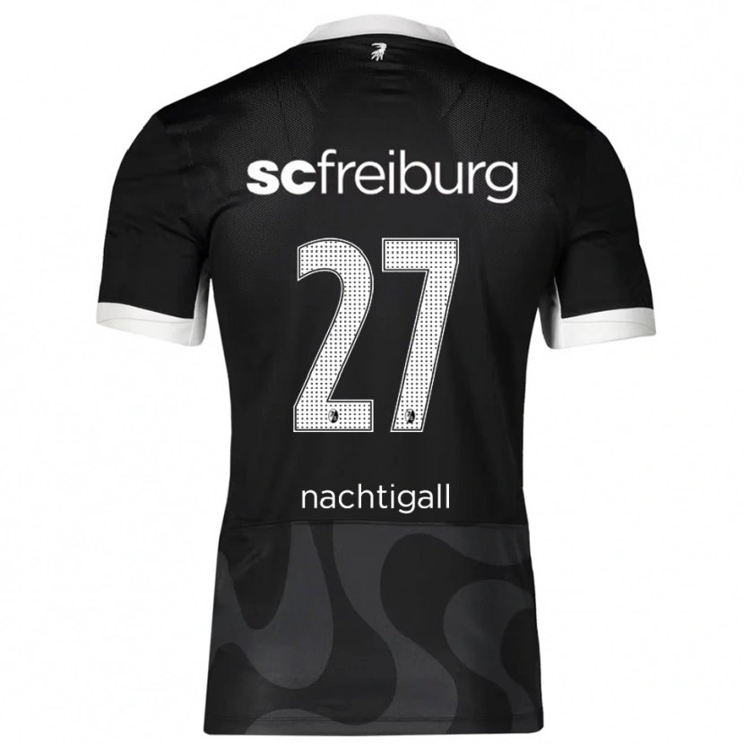 Danxen Herren Sophie Nachtigall #27 Schwarz Weiß Auswärtstrikot Trikot 2025/26 T-Shirt Österreich