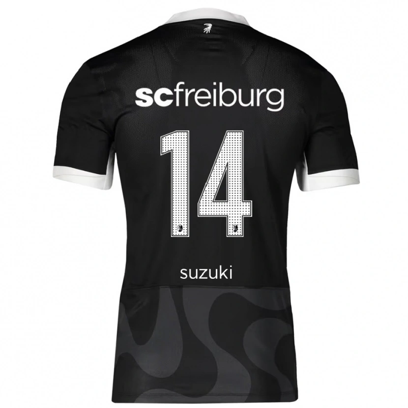 Danxen Herren Yuito Suzuki #14 Schwarz Weiß Auswärtstrikot Trikot 2025/26 T-Shirt Österreich