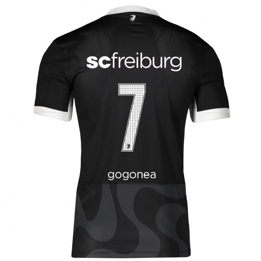 Danxen Herren Raul Gogonea #7 Schwarz Weiß Auswärtstrikot Trikot 2025/26 T-Shirt Österreich