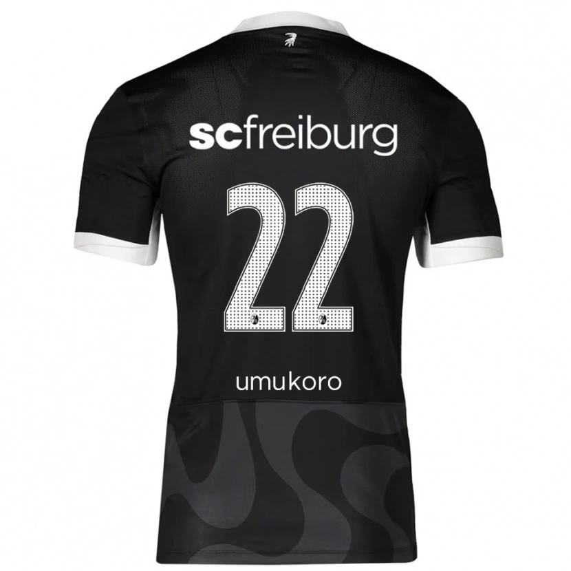 Danxen Herren Jayden Umukoro #22 Schwarz Weiß Auswärtstrikot Trikot 2025/26 T-Shirt Österreich