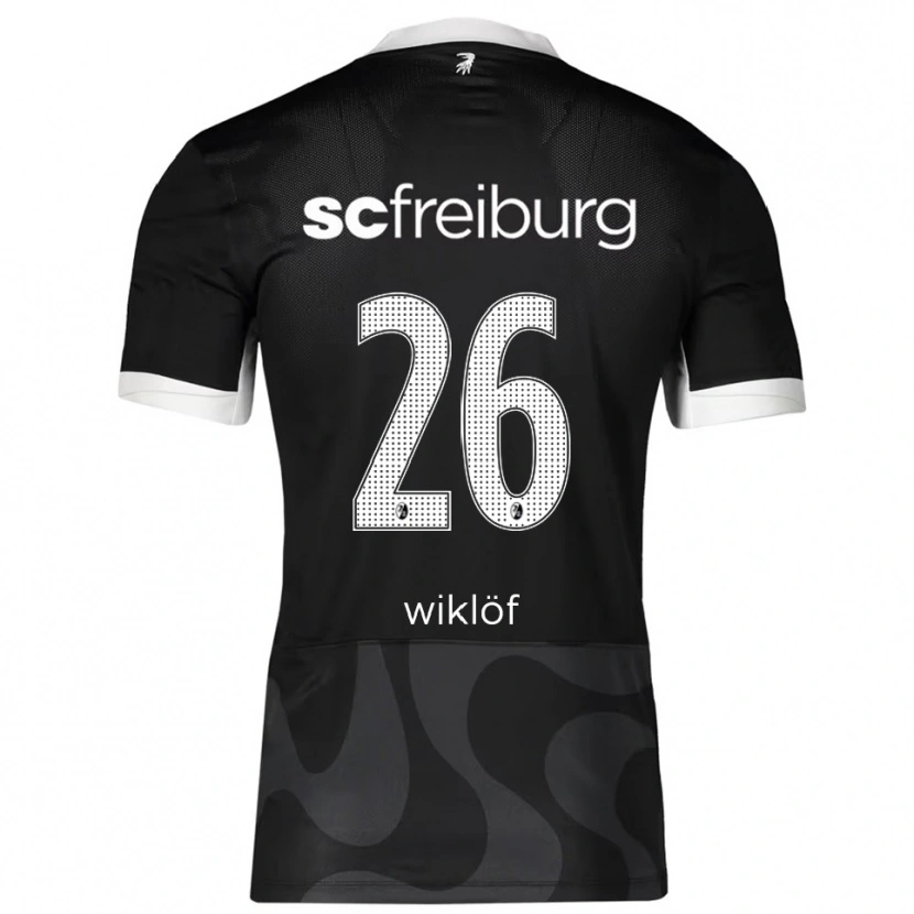 Danxen Herren Oscar Wiklöf #26 Schwarz Weiß Auswärtstrikot Trikot 2025/26 T-Shirt Österreich