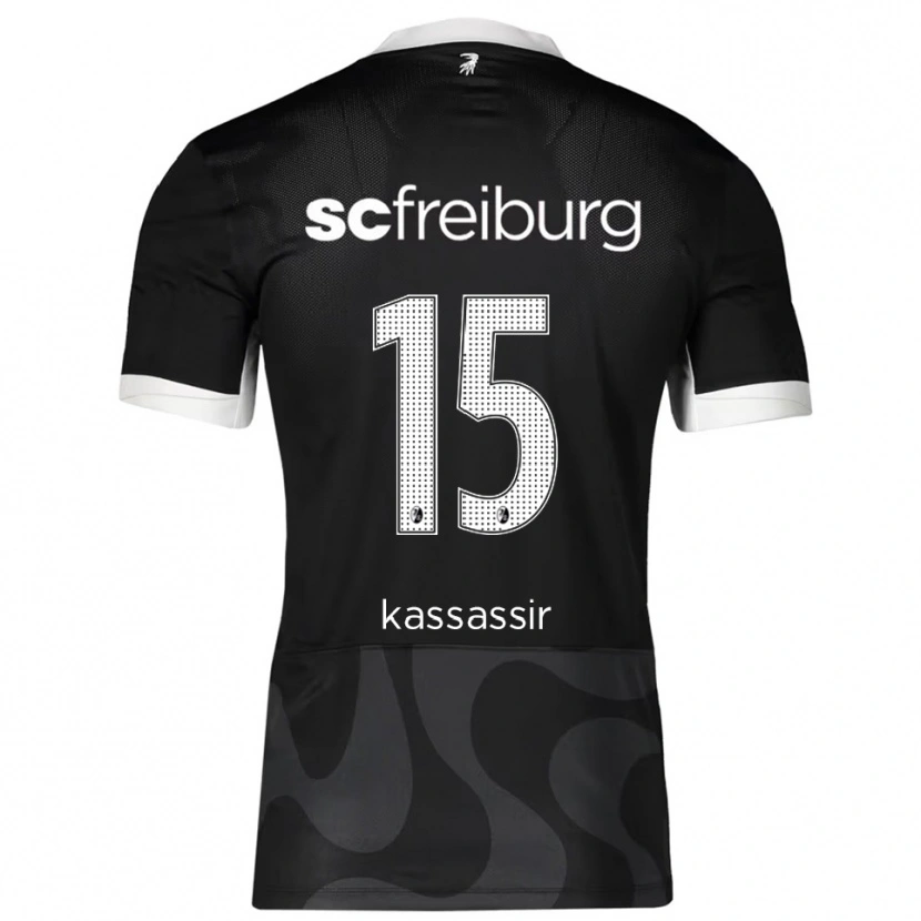 Danxen Herren Malik Kassassir #15 Schwarz Weiß Auswärtstrikot Trikot 2025/26 T-Shirt Österreich