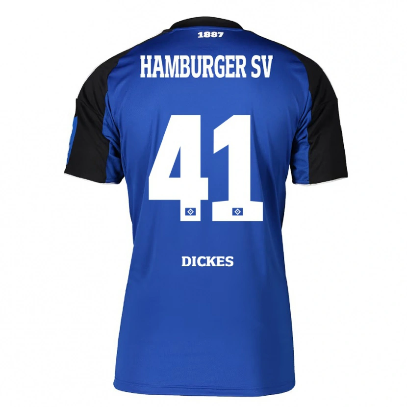 Danxen Herren Fernando Dickes #41 Blau Schwarz Auswärtstrikot Trikot 2025/26 T-Shirt Österreich
