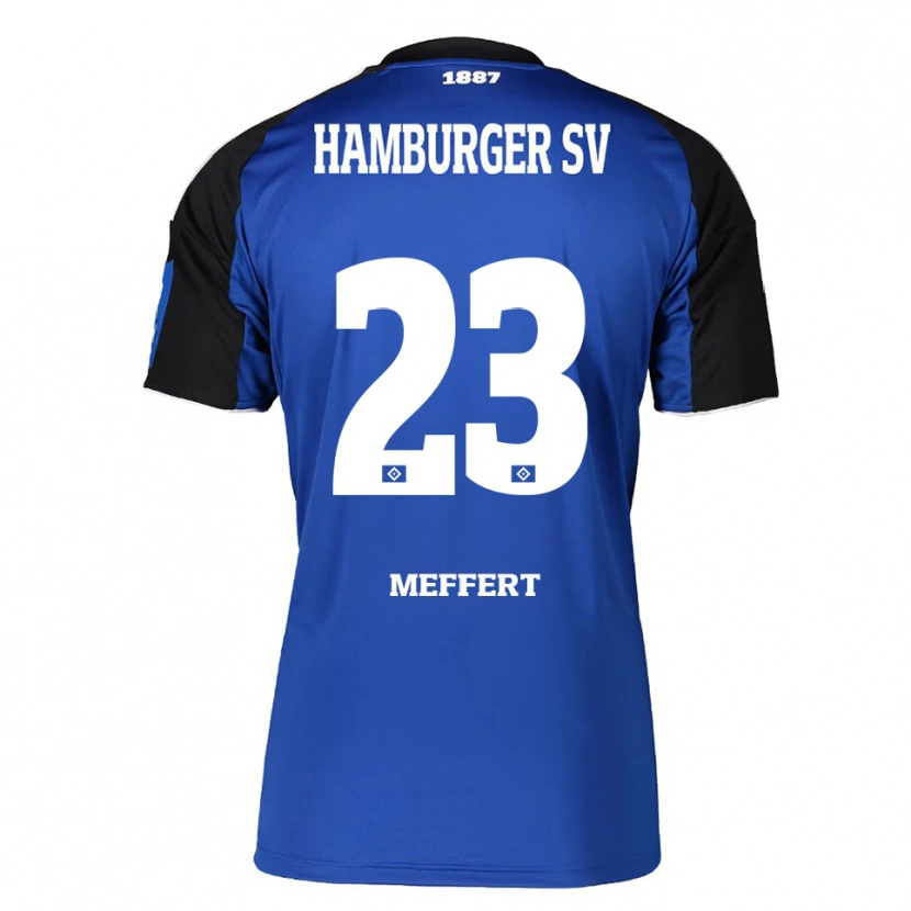Danxen Herren Jonas Meffert #23 Blau Schwarz Auswärtstrikot Trikot 2025/26 T-Shirt Österreich