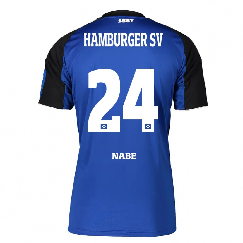 Danxen Herren Jamal Nabe #24 Blau Schwarz Auswärtstrikot Trikot 2025/26 T-Shirt Österreich